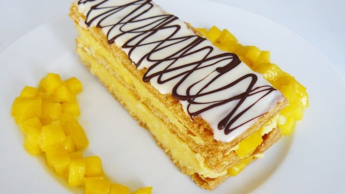 Millefeuille à la mangue