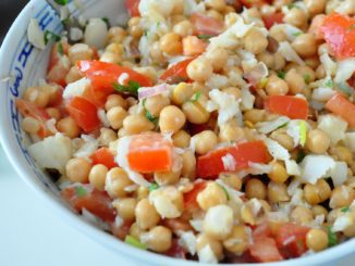 Salade de Morue et pois chiches