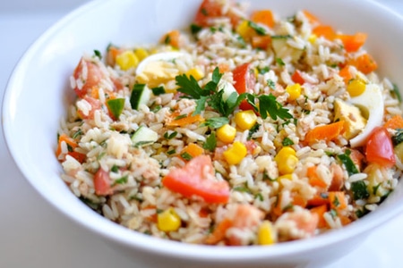 Salade de riz au thon