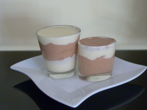 Duo Mousse Chocolat Blanc et Noir