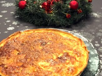 Quiche au saumon et poireaux